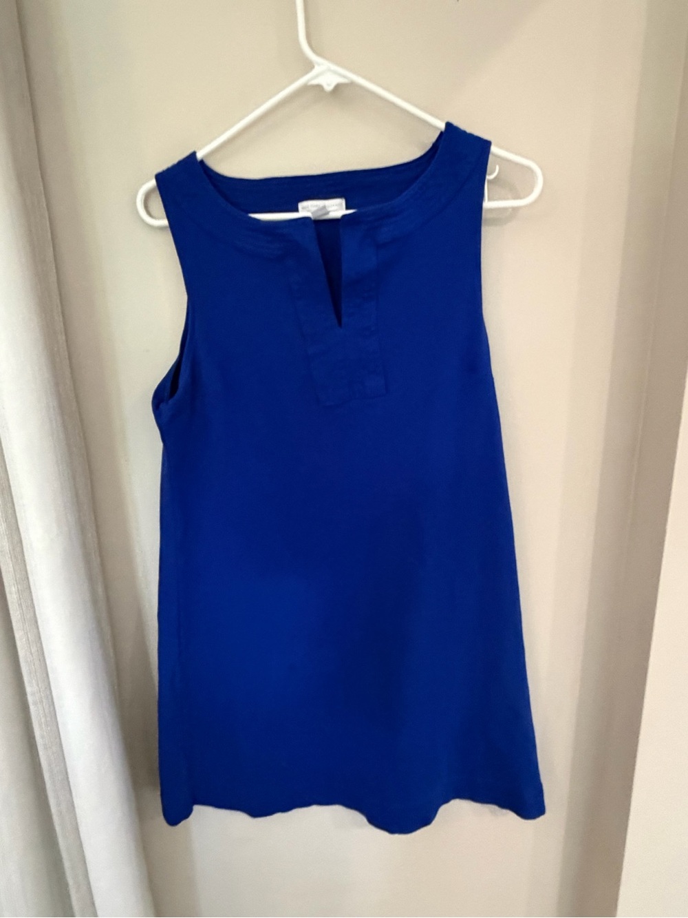 New York & Company Royal Blue Notch-Neck Sleeveless dress